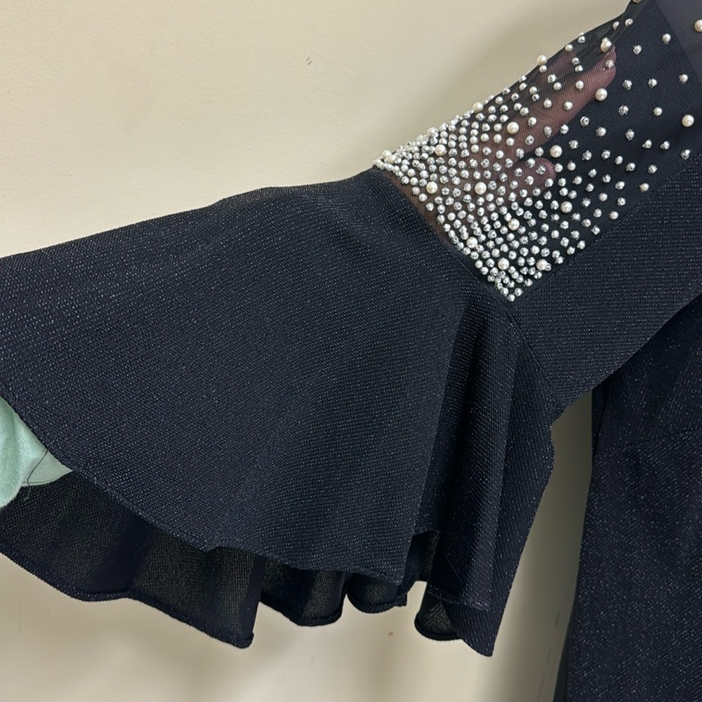Plus size black Alex Evenings pant set - Picture 2 of 8